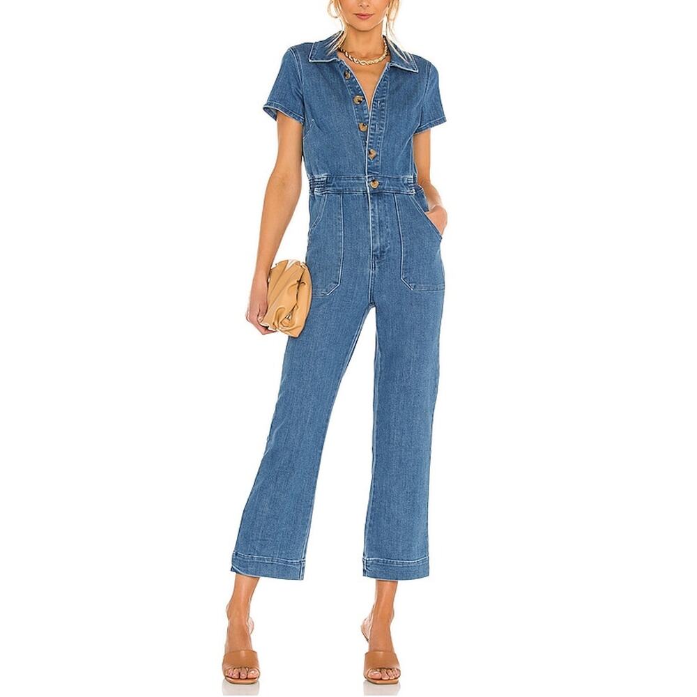 Show Me Your Mumu Classic French Blue Emery Jumpsuit Size S